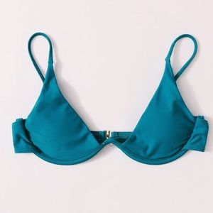 SHEIN blue underwire bikini top
